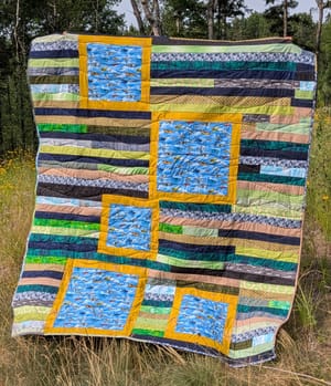 Final child's strippy donation quilt